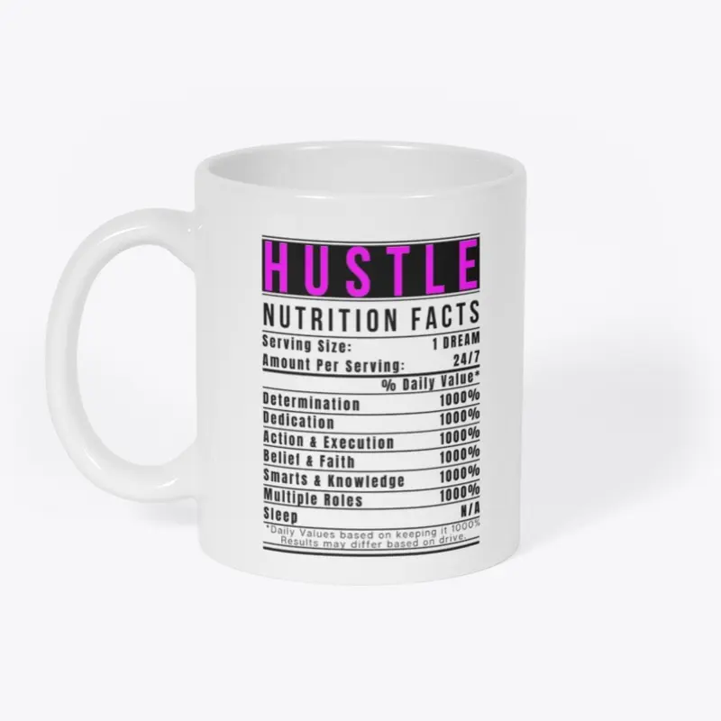 Boss Lady Hustle Mug Pink/Black